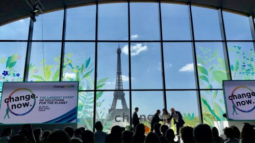 ChangeNow Summit with Eiffel Tower in the background